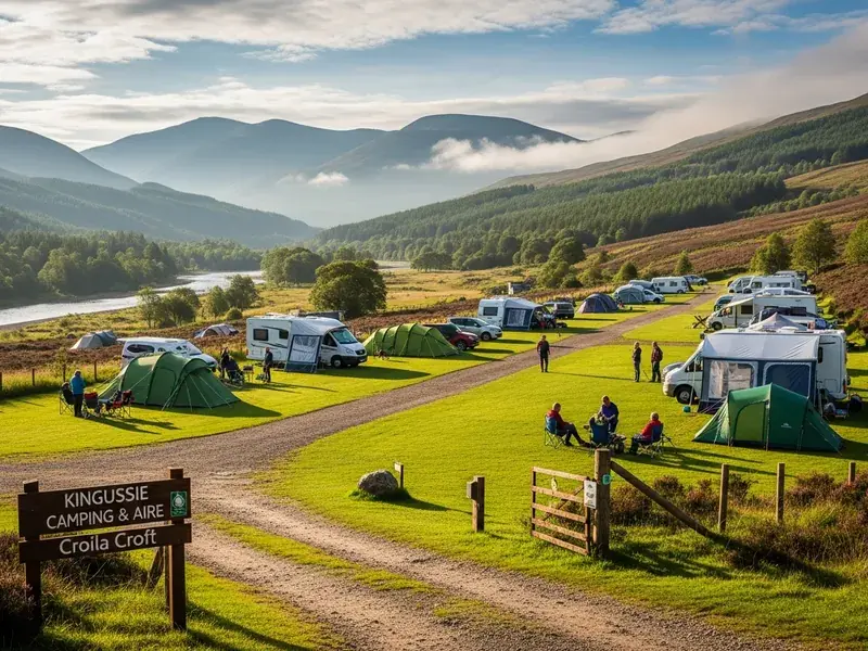Kingussie camping & aire Croila Croft