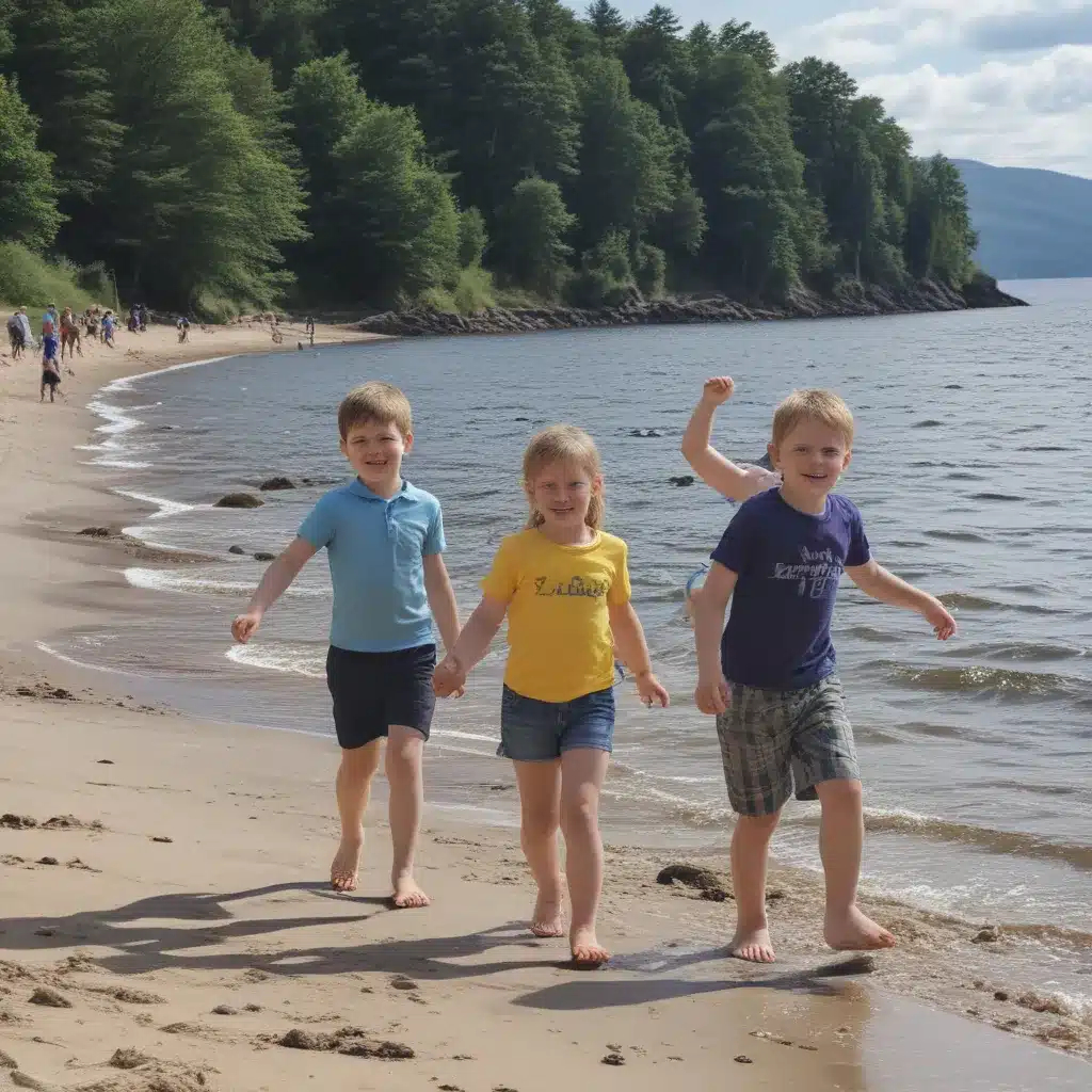 Beach Fun on Loch Ness Shores