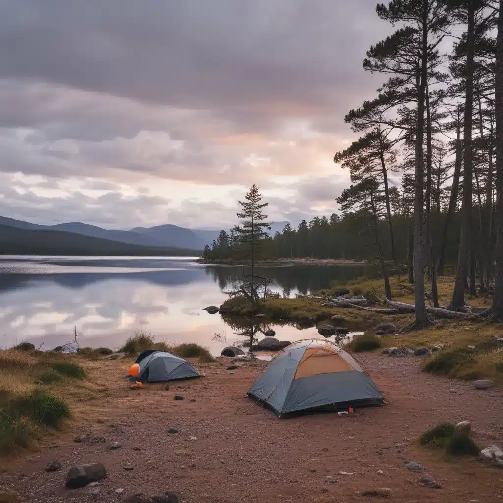 Camping on Shores of Loch Morlich