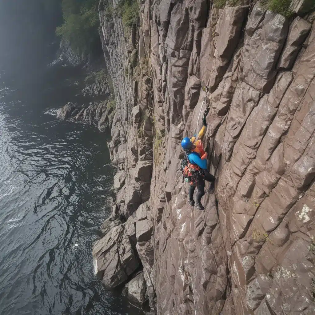 Coasteering and Climbing on Loch Ness Cliffs