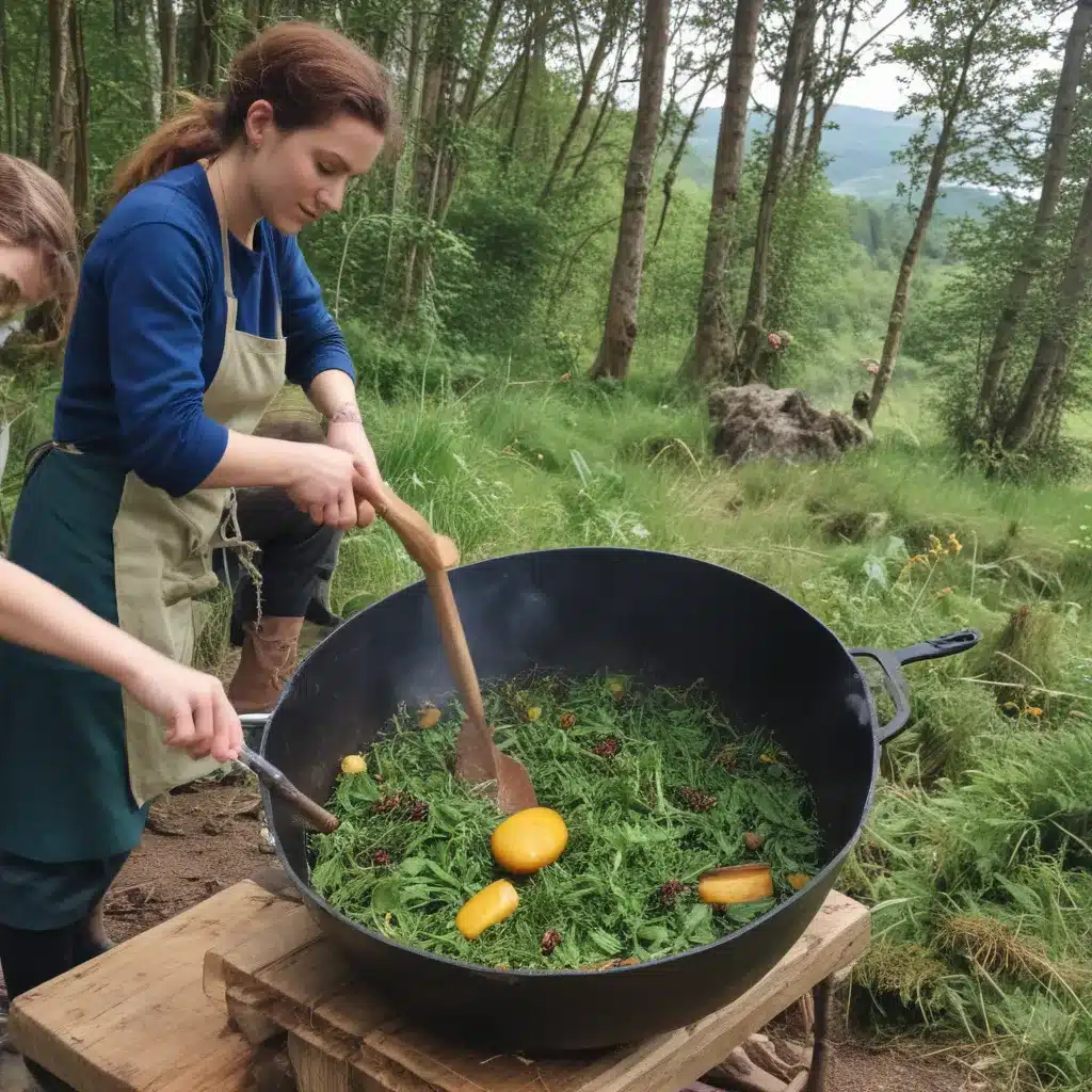 Cooking with Foraged Foods at Loch Ness