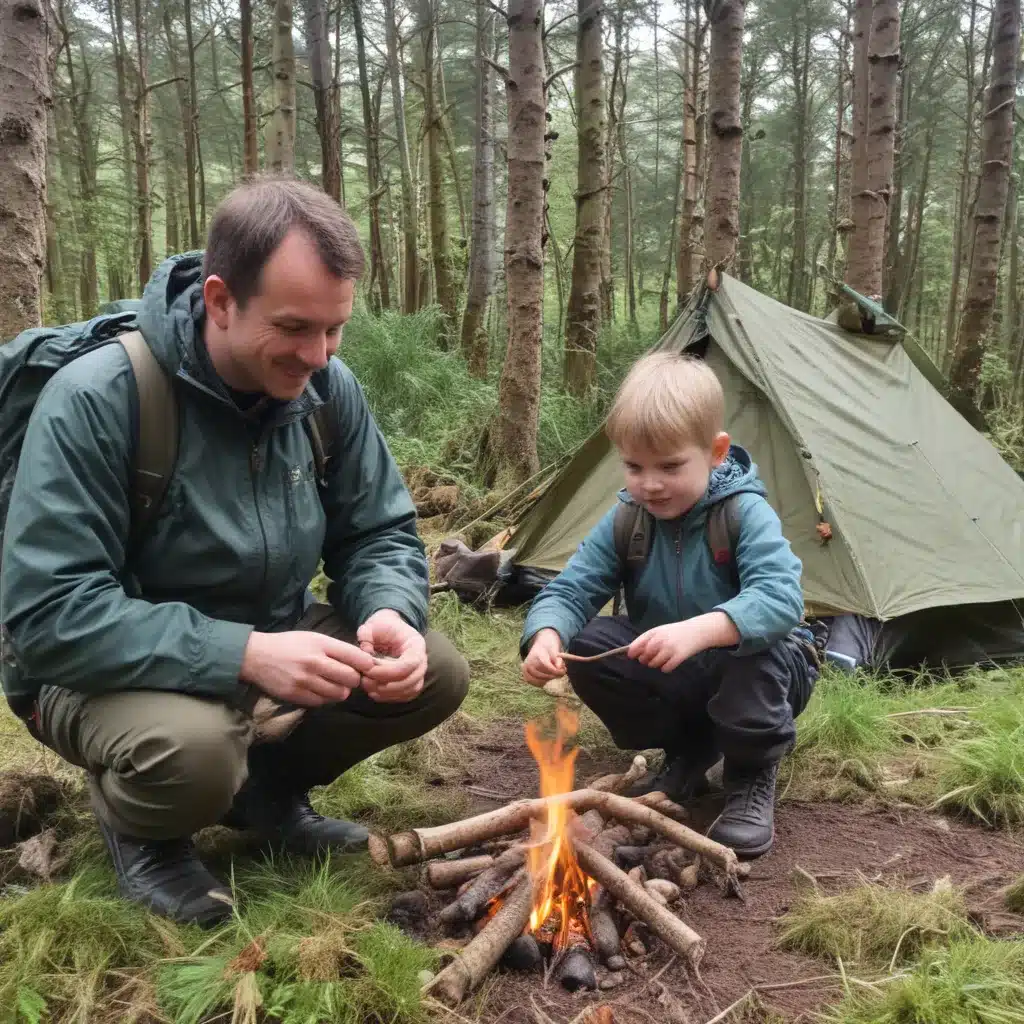 Family Bushcraft Adventure Weekend near Loch Ness