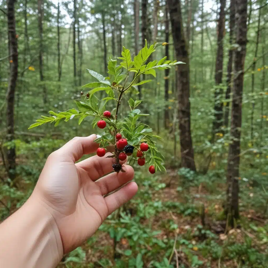 Foraging for Wild Berries near our Campsite