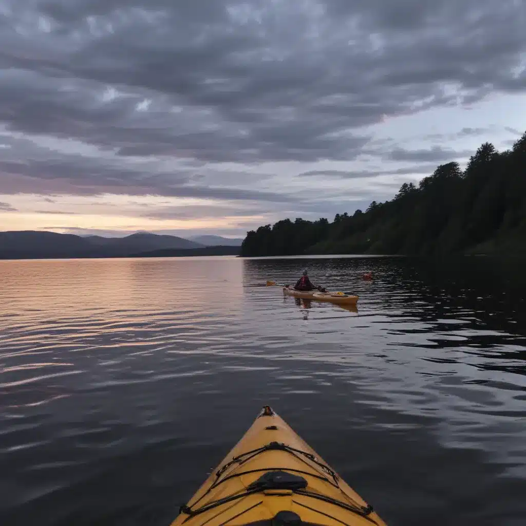 Kayaking at Dusk to See Loch Ness Monster Sightings