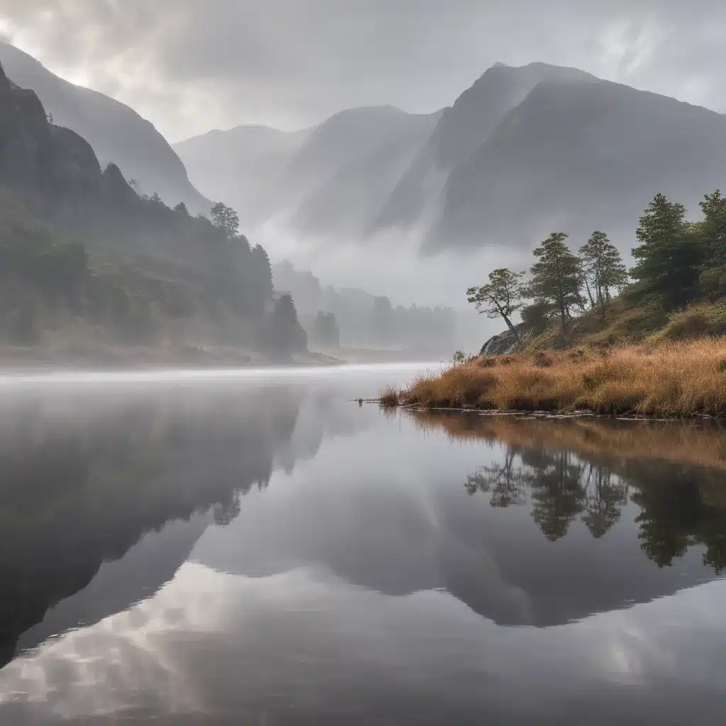 Photograph Misty Mountains and Loch Reflections