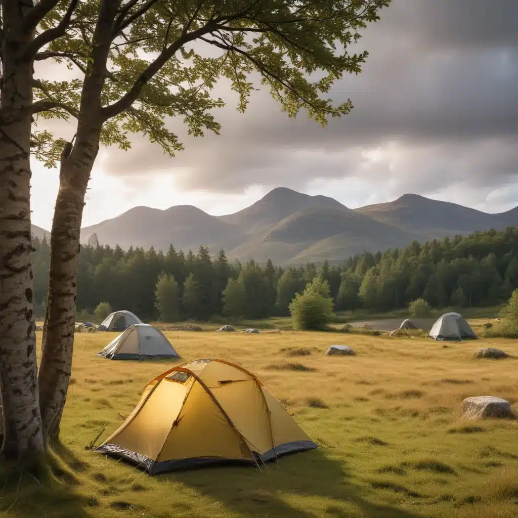 Pitching Tents in Idyllic Highland Camping Spots