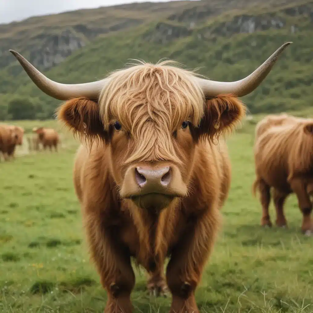 Snap Photos of Highland Cows in Pastures