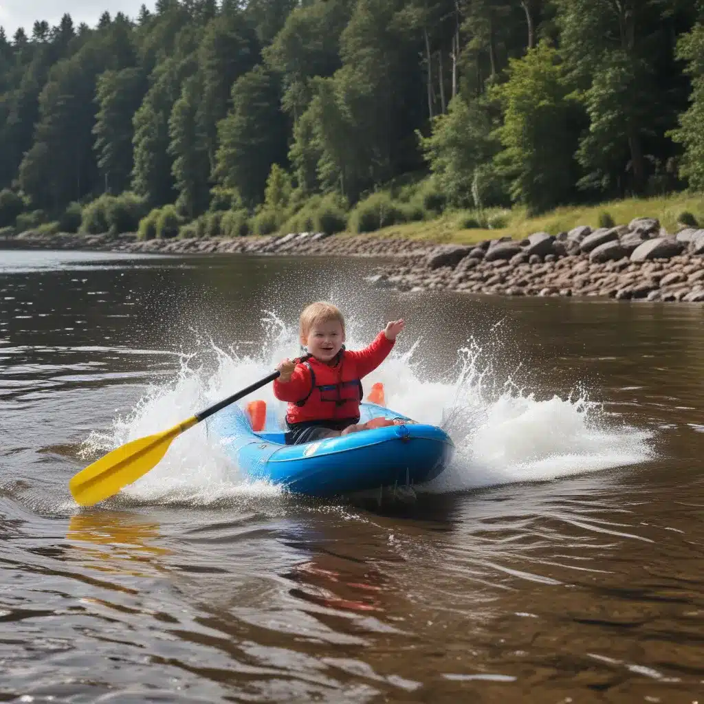 Splashing and Paddling at Loch Ness Shores