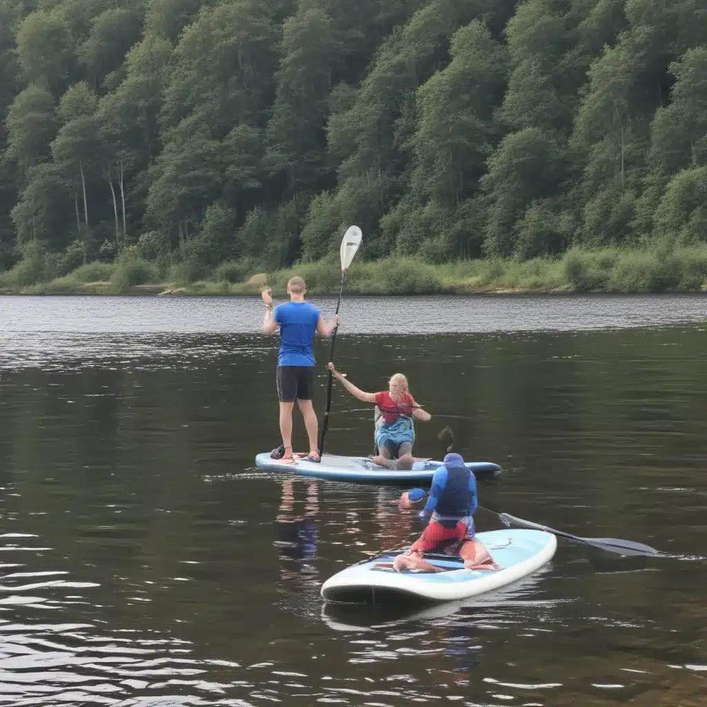 Stand Up Paddleboarding Loch Ness from our Adventure Campsite