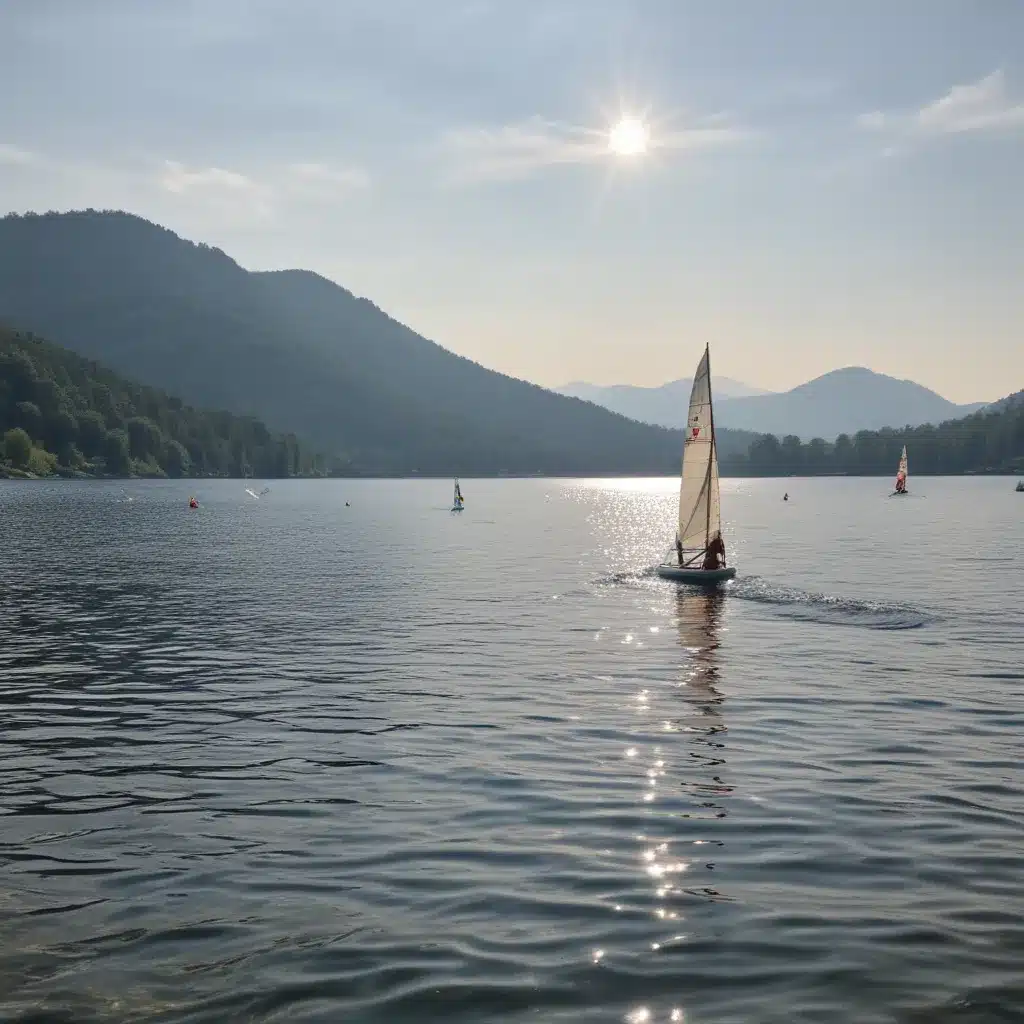 Swim, Sail And Splash In The Lake