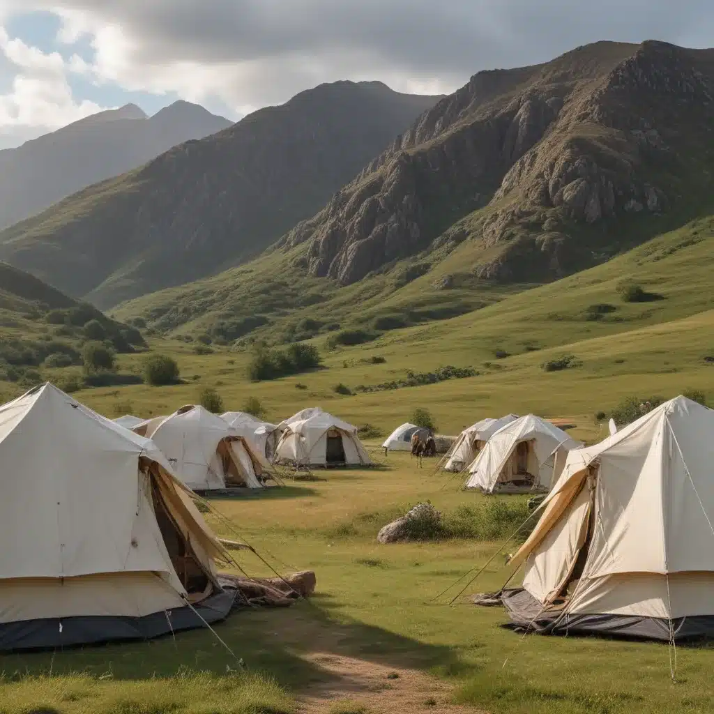 Under Canvas Among Highland Hills