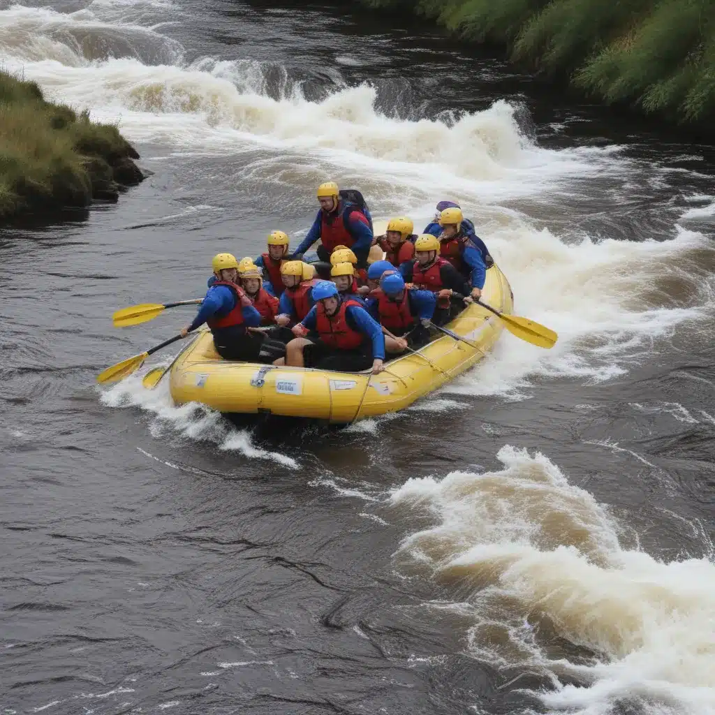 White Water Rafting the Rapids down the River Ness