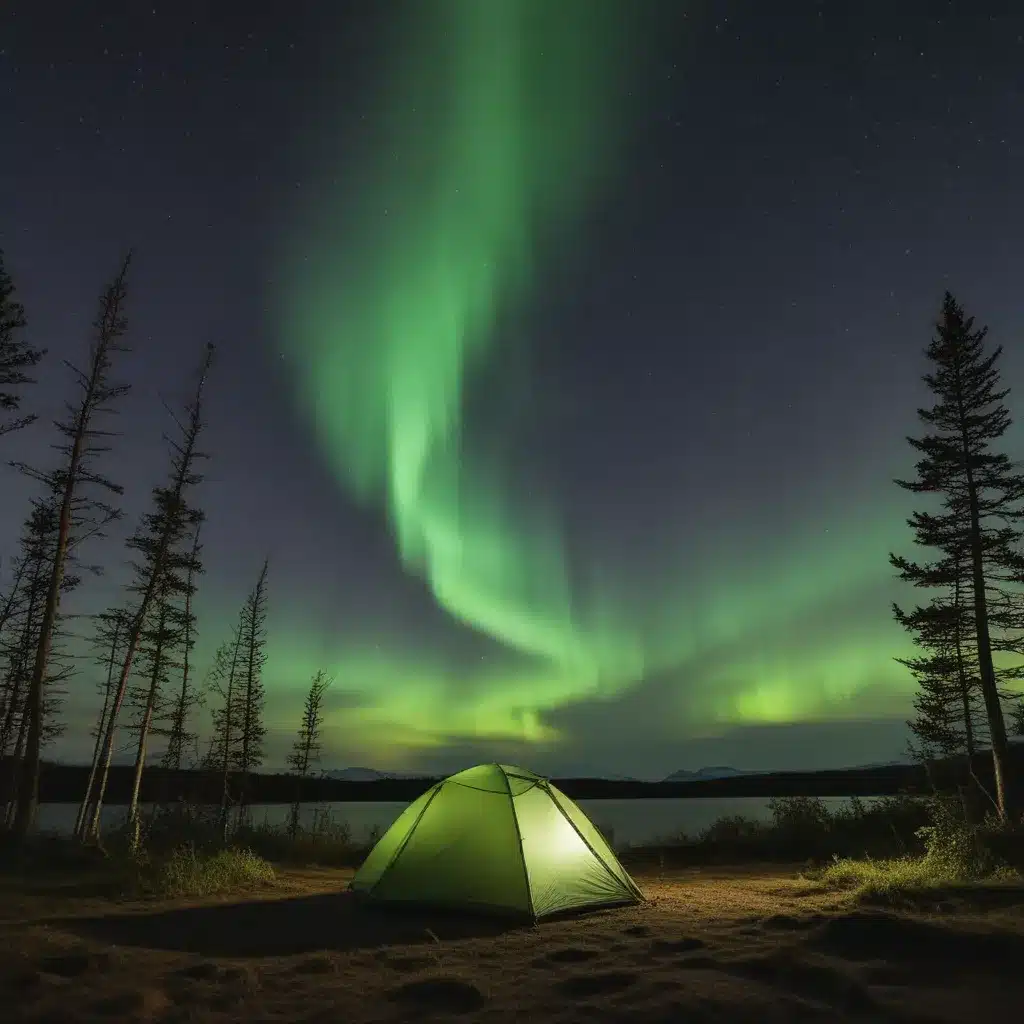 Wild Camping Under the Northern Lights