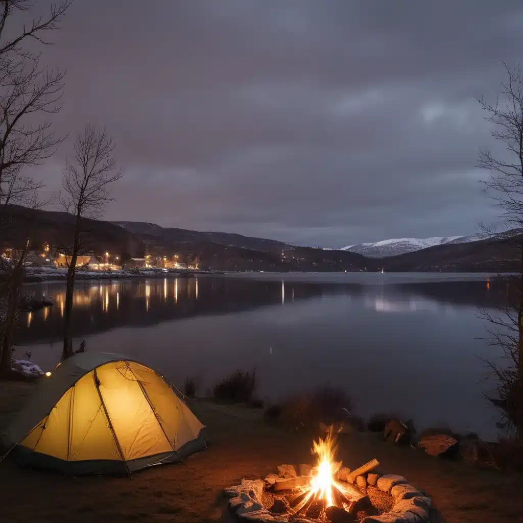 Winter Camping and Glamping at Loch Ness